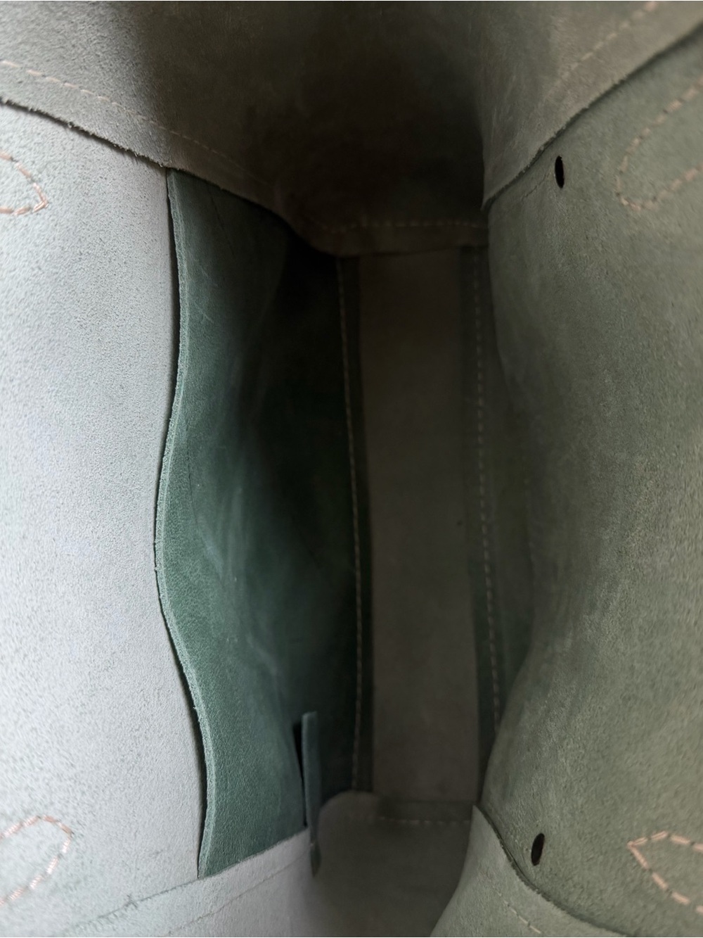 Portland Leather Goods Juliette Sage Green Leather Tote - Picture 9 of 9